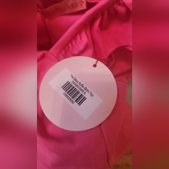 BNWT Selkie The Babe Pink Ruffled Bikini Set (Top XL & Bottom XXL) - Picture 4 of 5